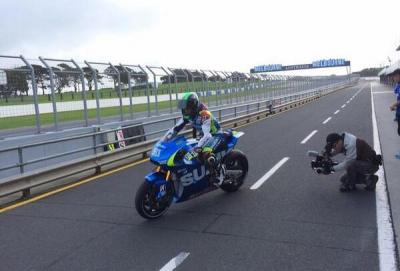 Conclusi i test Suzuki MotoGP, la pioggia rovina i giochi